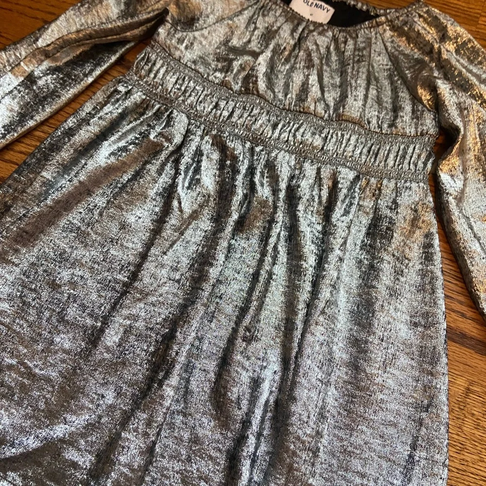 Old Navy metallic dress, 4T